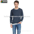 Men Navy Pure Cashmere Sweater, Man Royal Cashmere Pullover